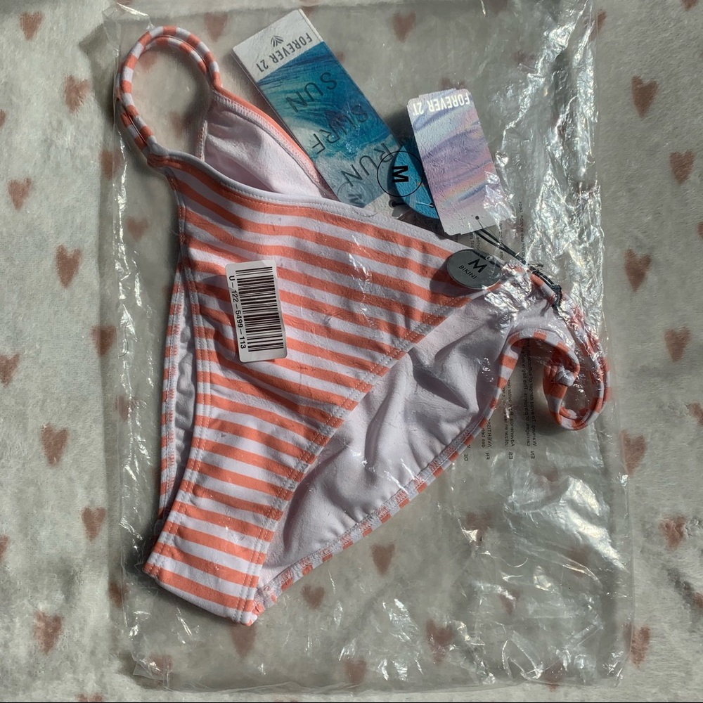 forever 21 striped bikini bottoms